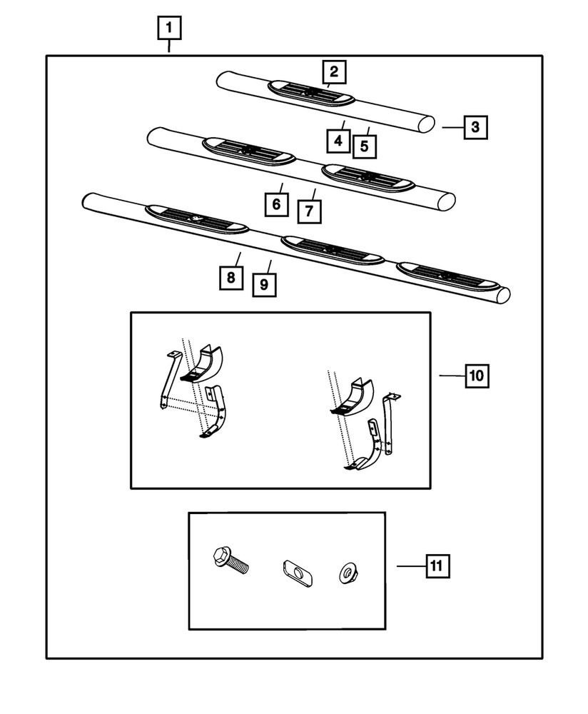 Genuine Mopar Mounting Hardware Kit 68048813AA
