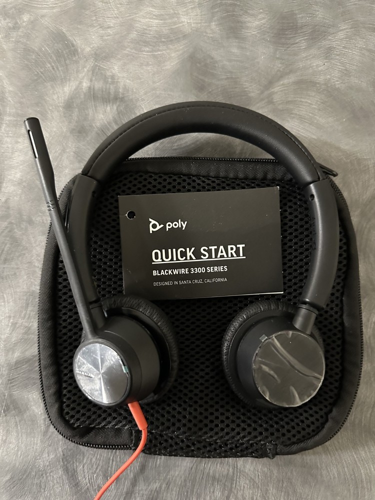 Plantronics Poly Blackwire USB Stereo Headset BW3300 USB-A