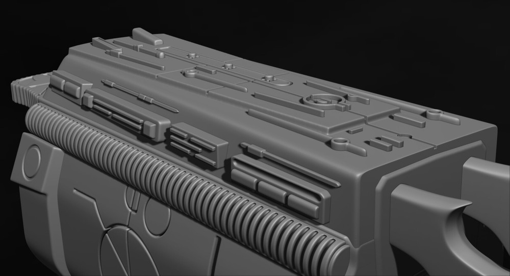 Predator Gauntlet Forearm Right, two versions - File STL-OBJ For 3D printer -