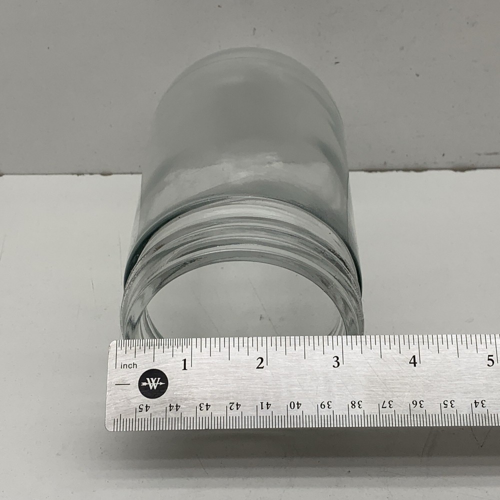 Replacement Clear Glass Globe for Industrial Light Fixture, 3-1/4" Thread