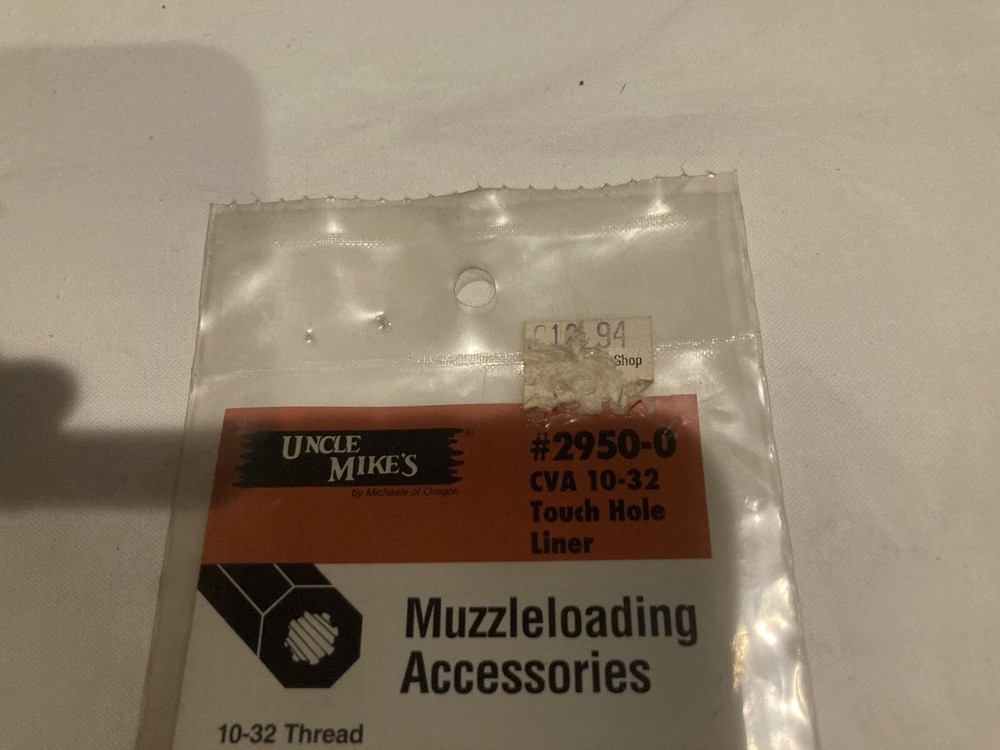 Uncle Mikes Muzzleloading Accessory 10-32 Thread Touchhole Liner Replace 2950-0
