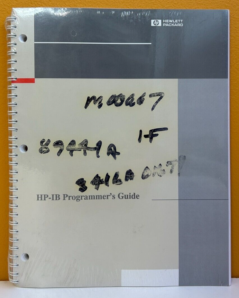 HP / Agilent 5960-5708 HP-IB Programmer's Guide Manual.