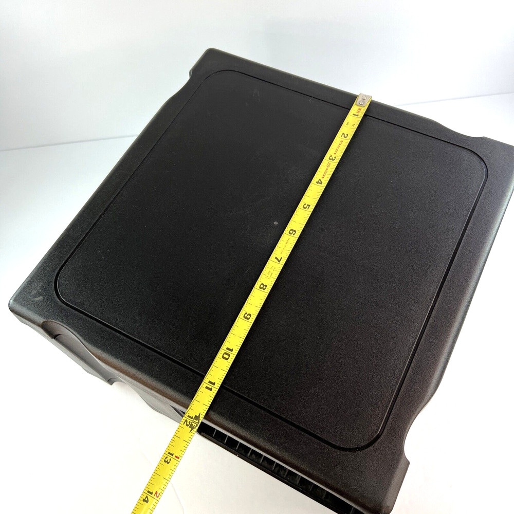 Alpha 48 CD Carousel Holder Spinning Compact Disc Storage Black Tower Rack Case