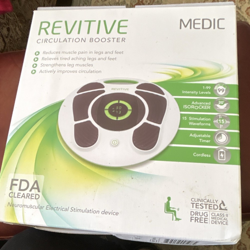 REVITIVE Medic Circulation Booster Neuromuscular Stimulation Device White