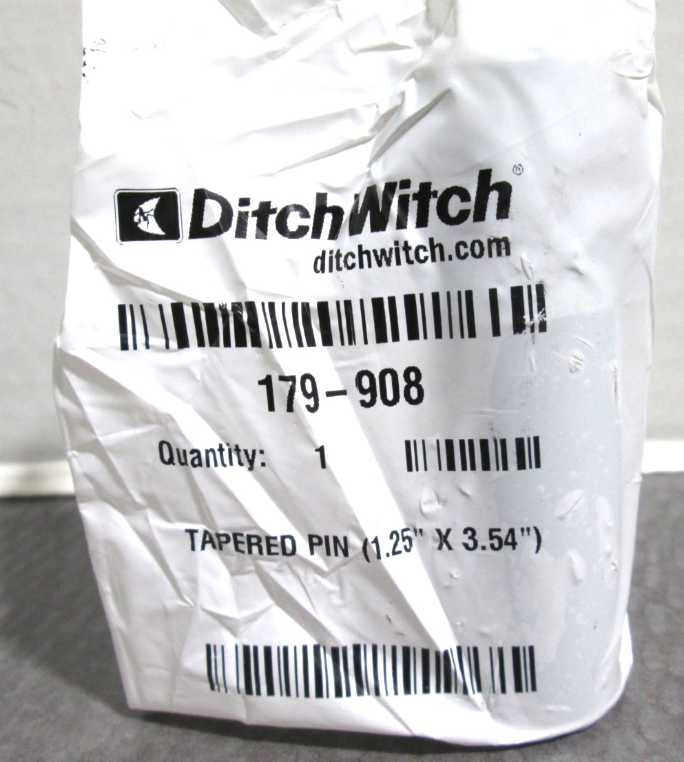 Ditch Witch Tapered Pin 179-908  1.25" X 3.54" SEALED NEW OEM GENIUNE FREE SHIP