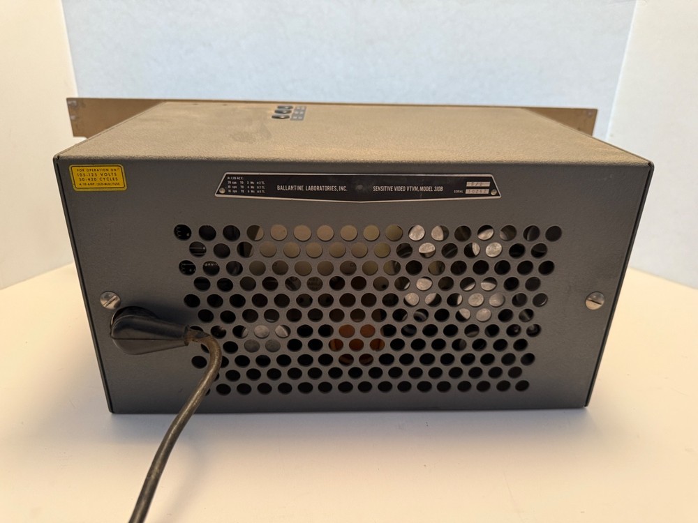 BALLANTINE 310B SENSITIVE VIDEO VTVM - with MANUAL - AS IS