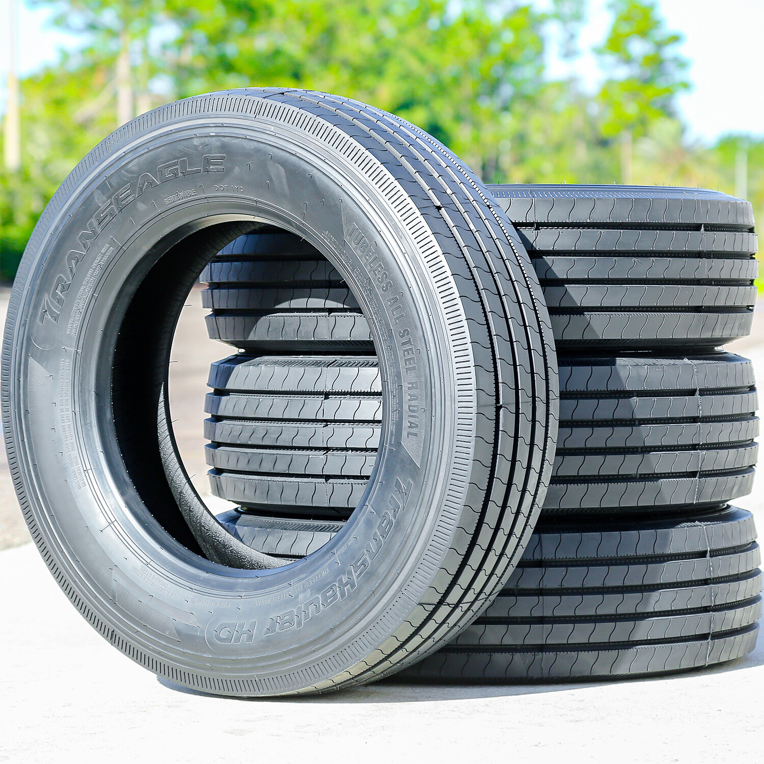 2 Tires Transeagle Transhauler HD 225/70R19.5 G 14 Ply All Position Commercial