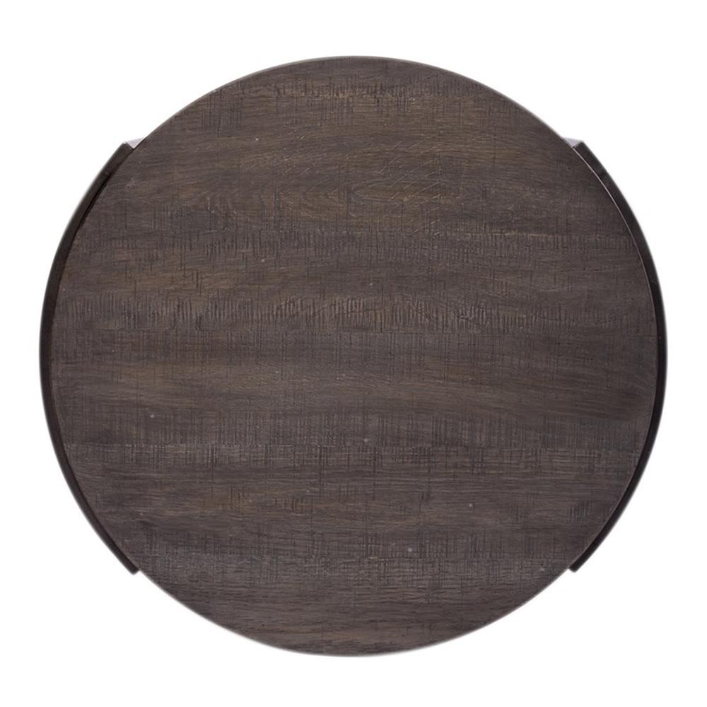 Pemberly Row Modern View Round End Table