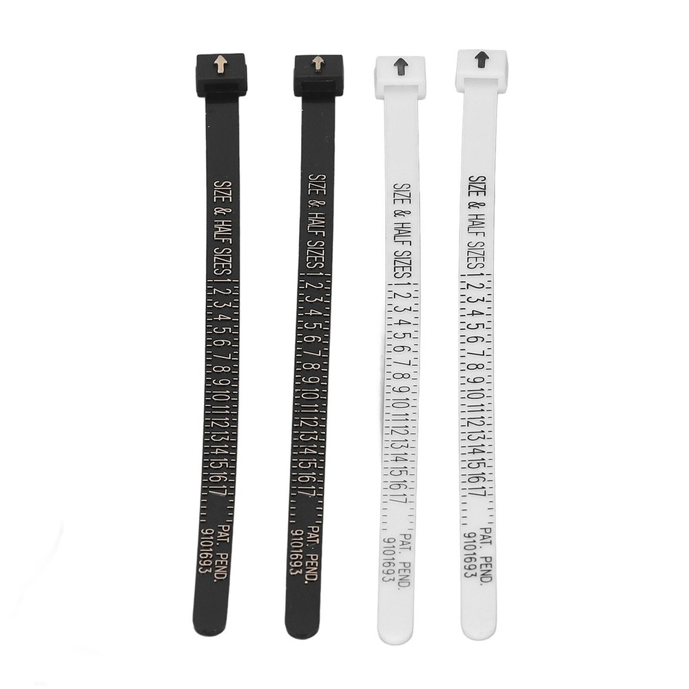 10 Pcs Ring Sizer Accurate Clear Printing Lightweight Portable Finger Ring Sizer
