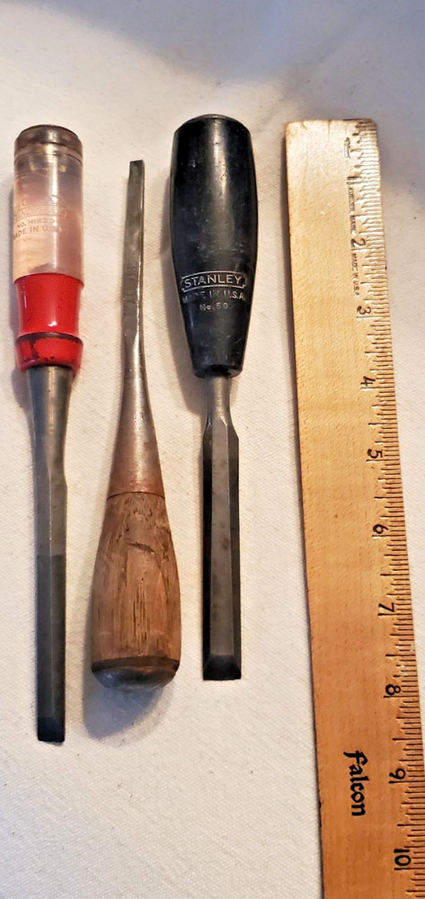 Vintage Stanley wood Chisels