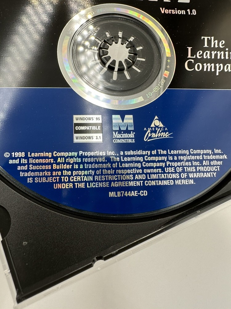 Vintage Success Builder Algebra 2 PC Cd Windows 95 & MacCollectable Software