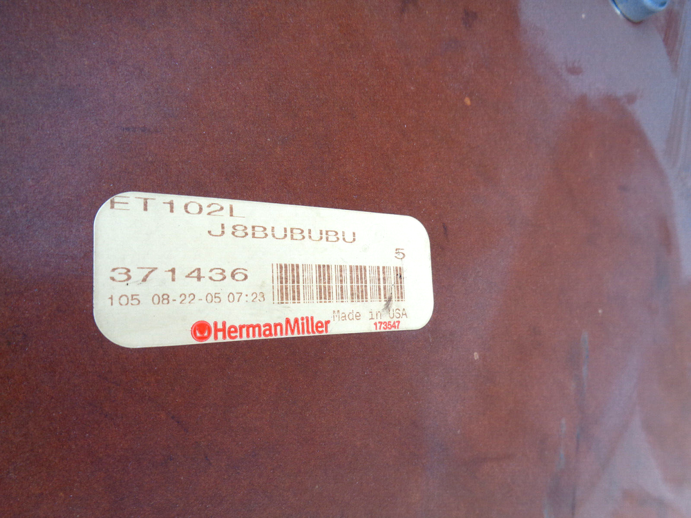 36" ROUND SIGNED HERMAN MILLER EAMES BISTRO TABLE, HAVE 4 AVAILABLE...