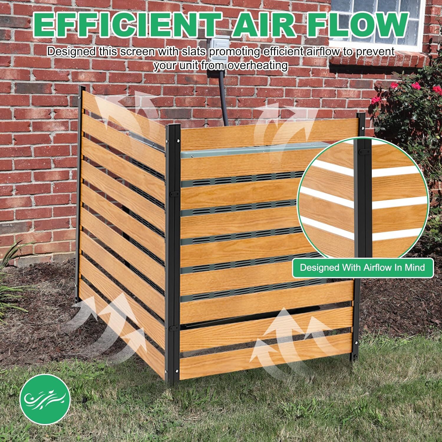 Barbella Air Conditioner Fence Screen Privacy Fence Air Conditioning Cover