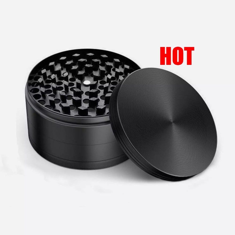 Herb Grinder 4 Layer 3 inch Large Metal Tobacco Crusher Magnetic Tobacco Grinder