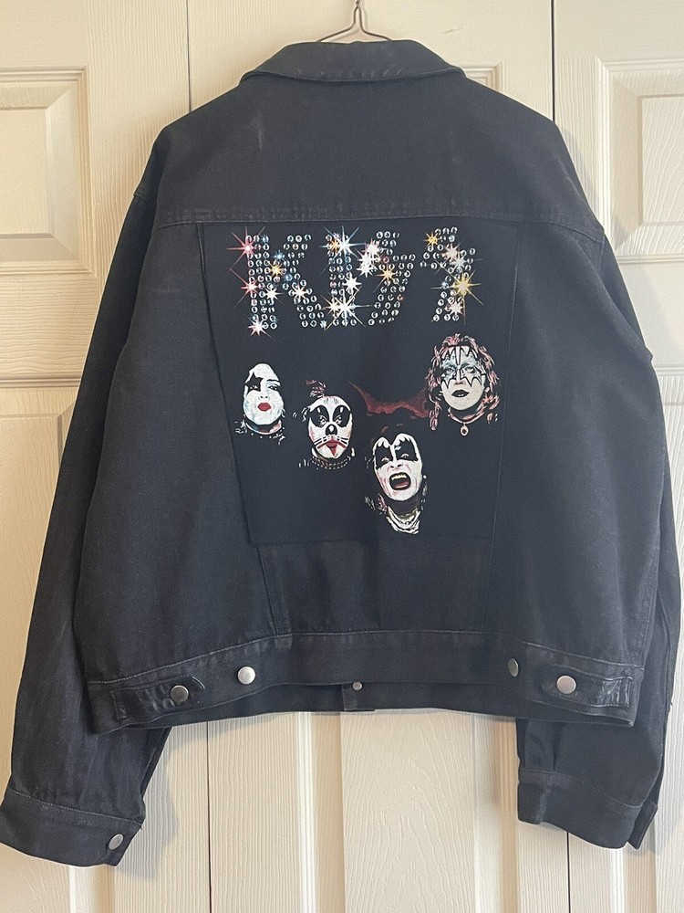 KISS LP JACKET XL RARE VINTAGE PATCH ACE FREHLEY NICE