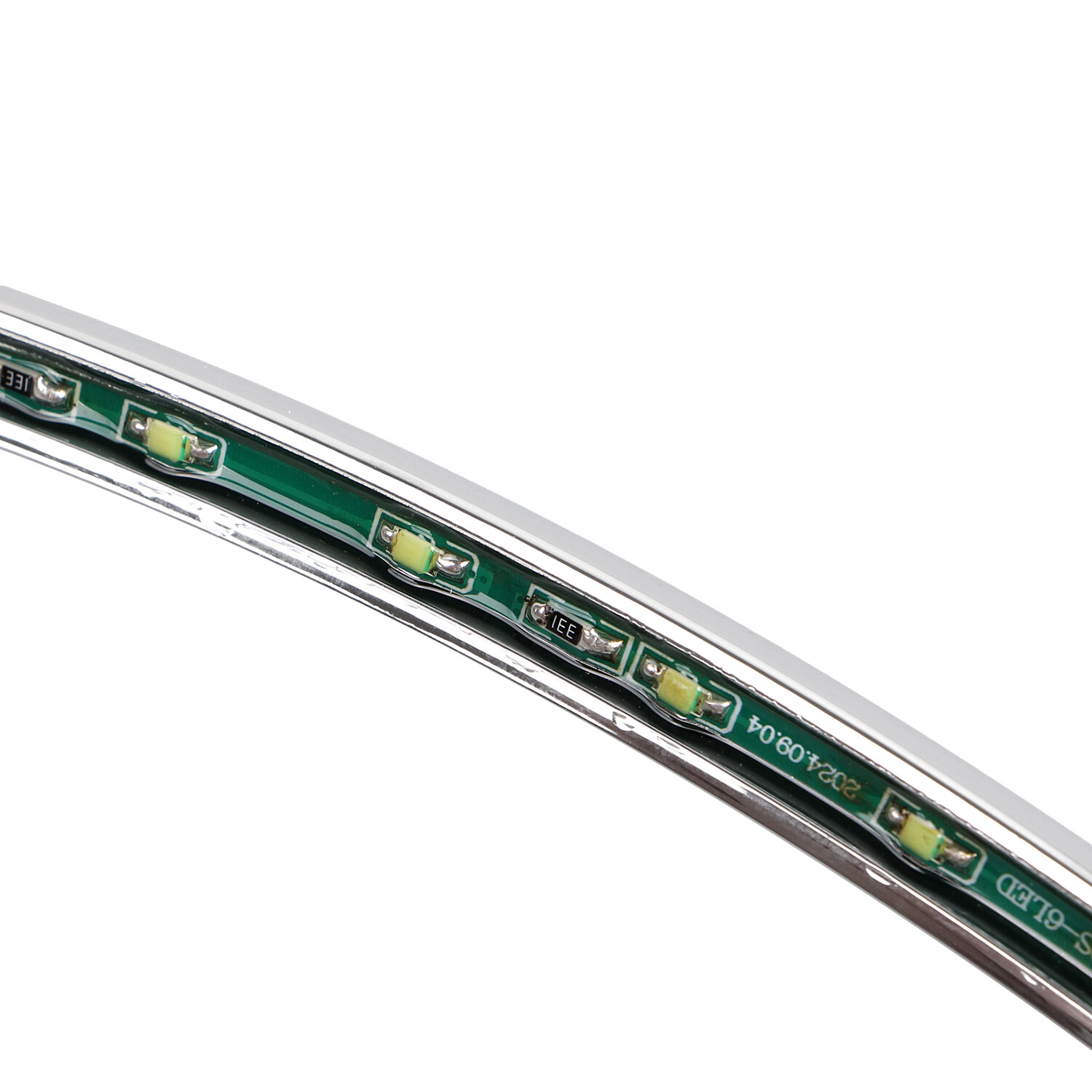 Curved License Plate Frame with LED Light For Harley Electra Road Street Glide