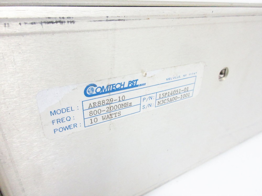 COMTECH PST AR8829-10 SOLID STATE HIGH POWER AMPLIFIER 800 - 2000 MHZ 10 WATTS