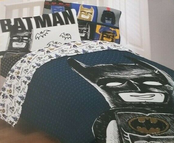 2 pc Batman Full Microfiber Comforter & Decorative Pillow NIP