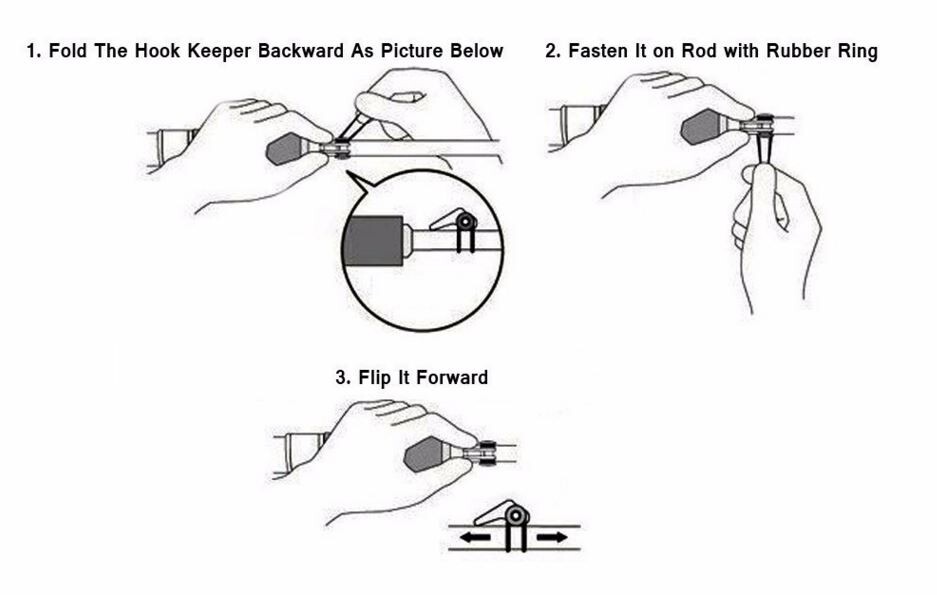 Blue Rod Hook Keeper