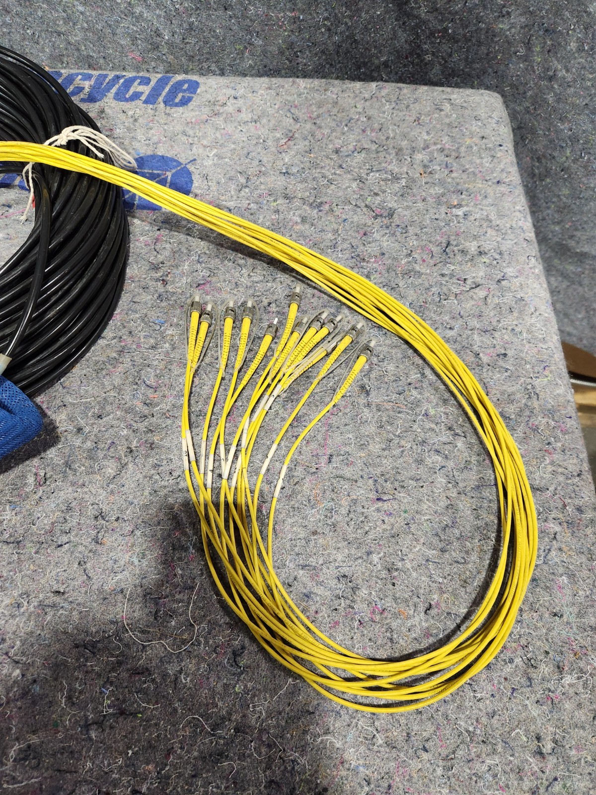 250' Telecast System TAC 12-Strand ST/ST Broadcast Single Mode Fiber Optic Cable