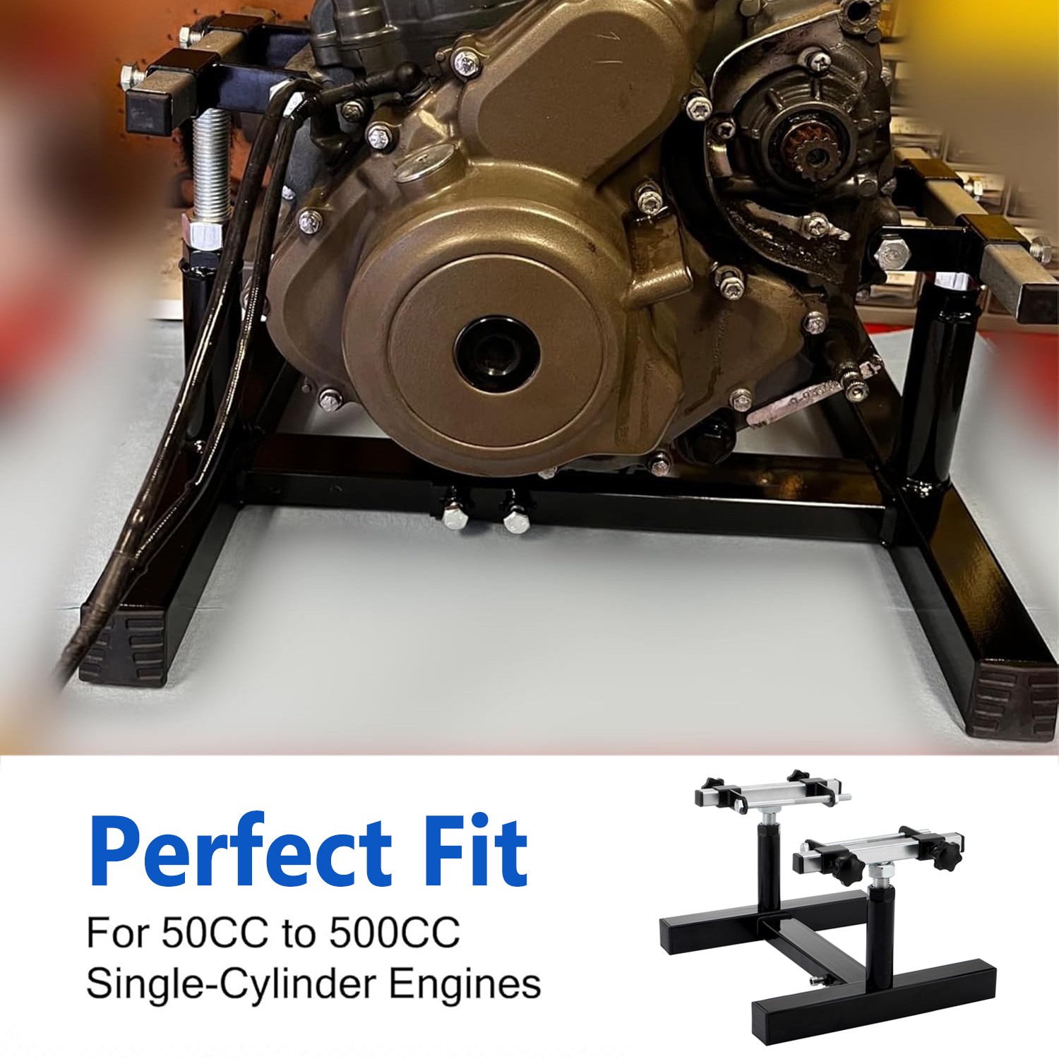 Heavy Duty Motorcycle Engine Stand Adjustable For 50cc to 500cc Engine Repair