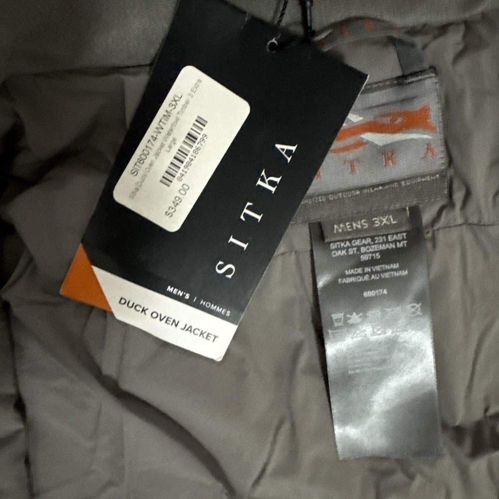 Sitka Duck Oven Jacket Timber 3XL