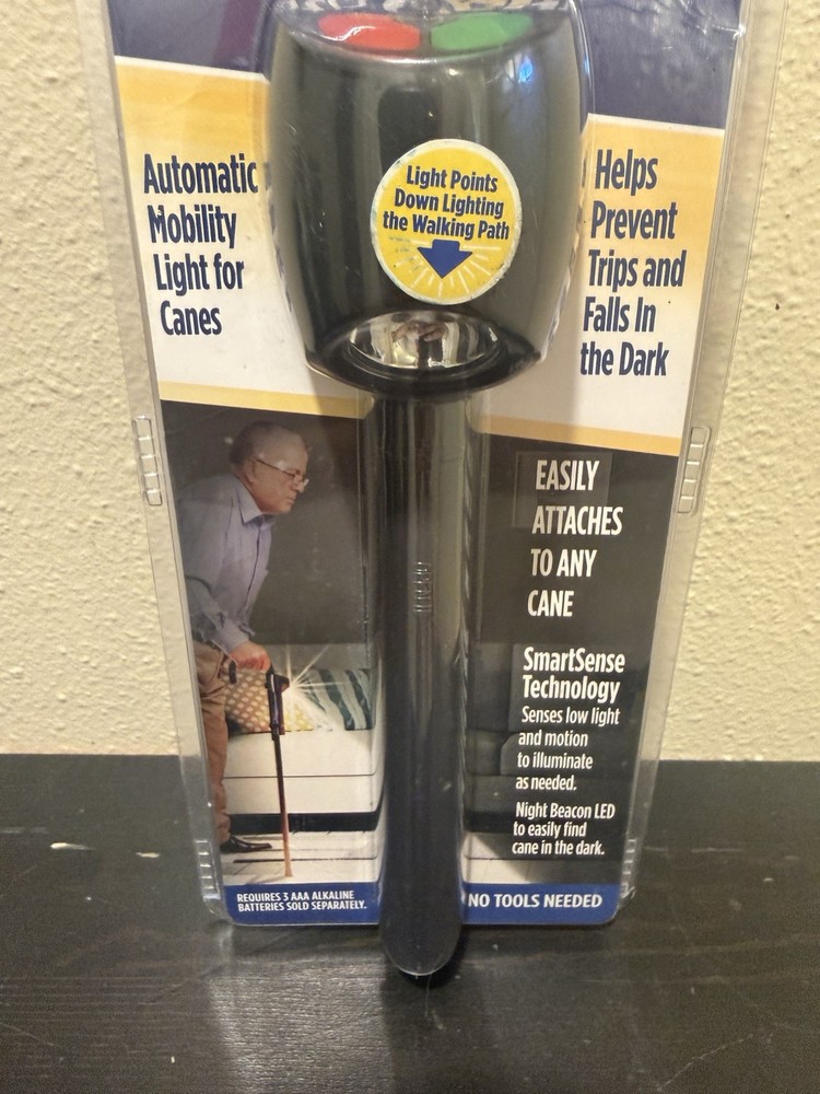 CARA Path Light Easy Attach LED Mobility Light for Canes Model 77 w/ Smart Sense