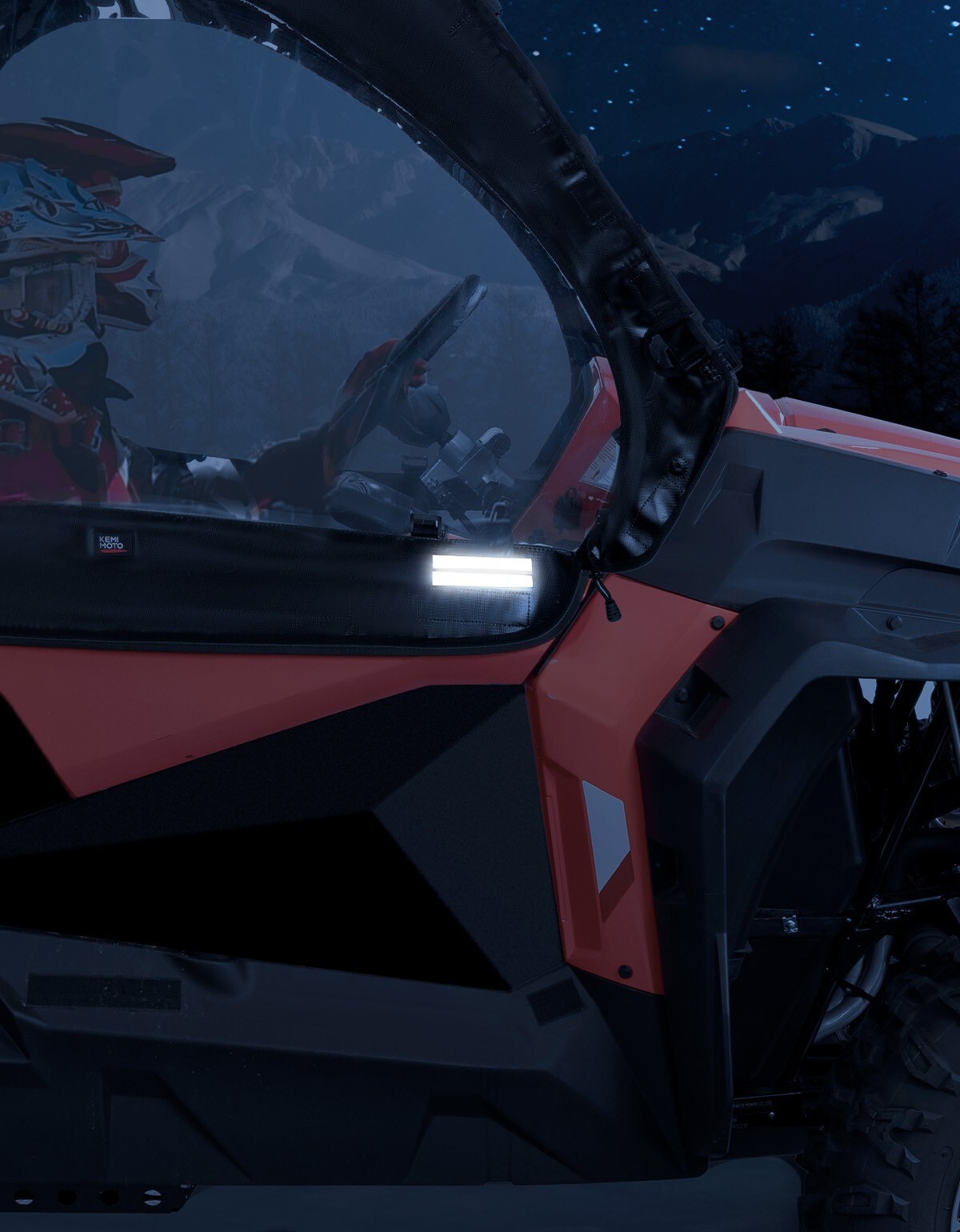 Pair Soft Upper Door w/ Zippered Window for CFMOTO ZFORCE 500/800/1000 2018-2022