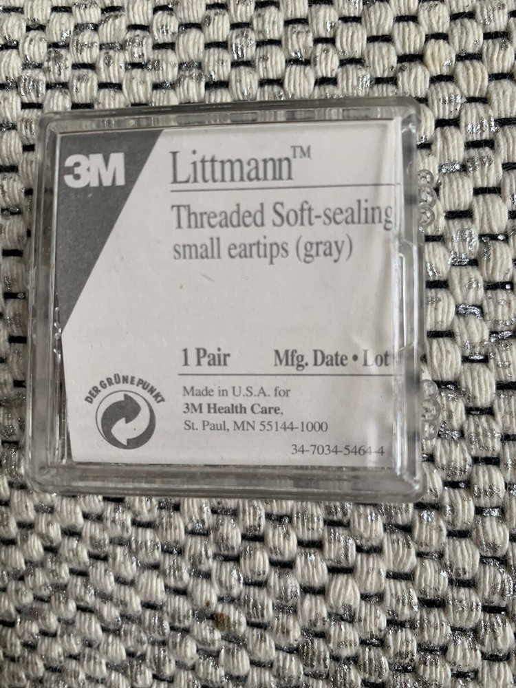 Littmann Soft Sealing Eartips Snap-Tight Gray SMALL (Pair)