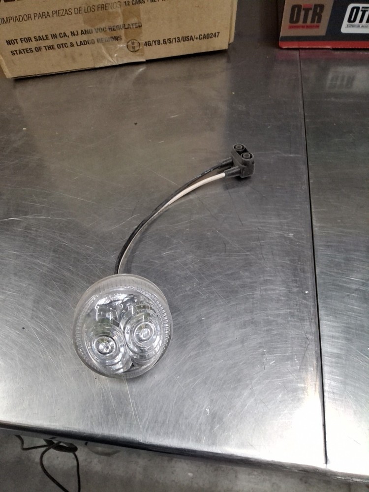 2 INCH CLEAR AMBER MARKER LIGHT