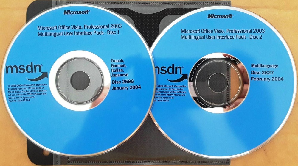 Microsoft Office Visio Professional 2003 w/ 5 Keys & Multilingual User Interface