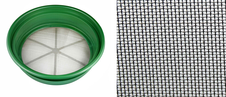CLASSIFIER SIFTING PAN | 1/100" | STAINLESS STEEL SCREEN EARTH SIFTER STACKABLE