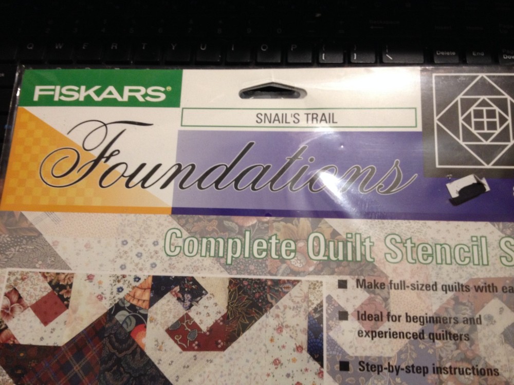 Fiskars Foundations Complete Quilt Stencil Set Snail's Trail "FREE SHIPPING"