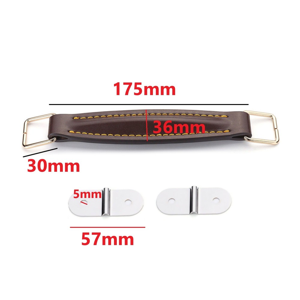 1Pc Guitar Leather Handle With Fitting For Marshall Amp AS50D AS100D Coffee