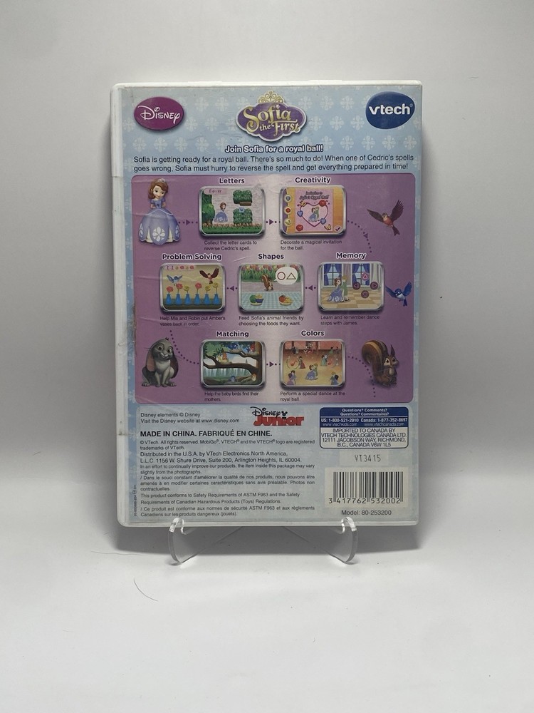 VTECH MobiGo Touch Learning System Game Disney Sofia the First Ages 3-5 Yrs New