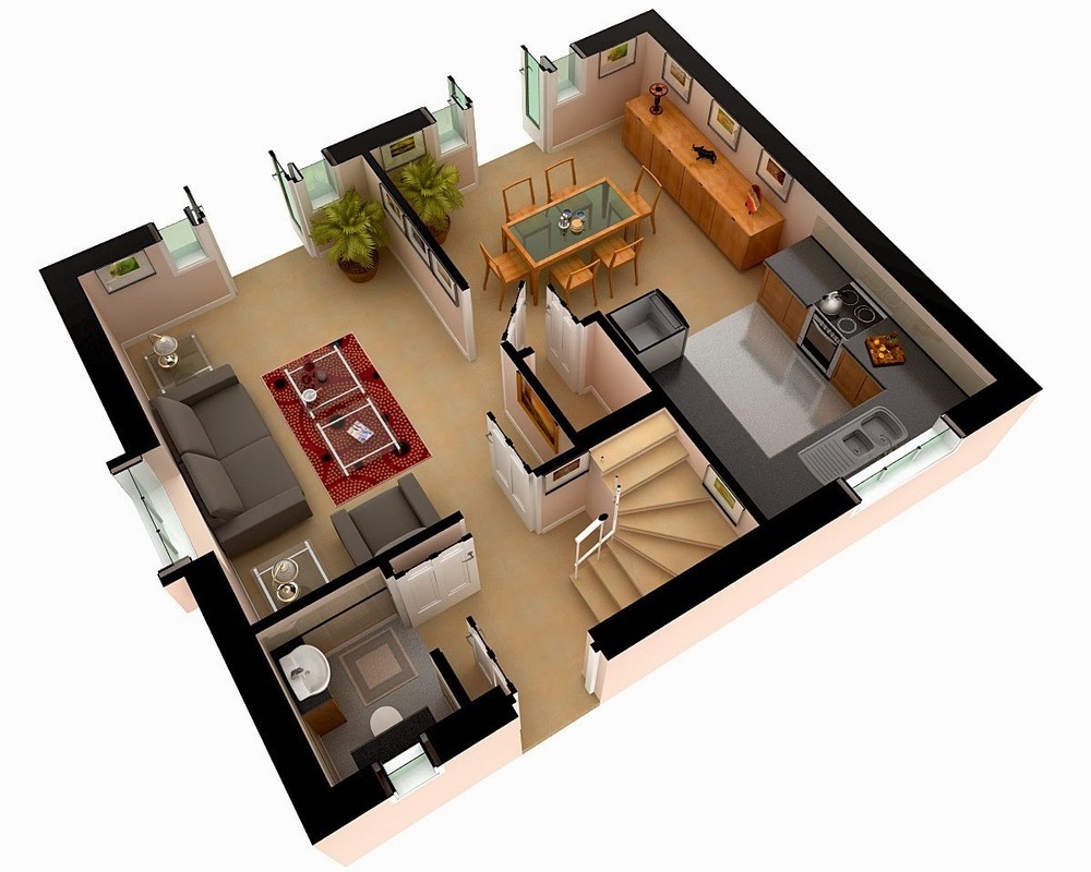Design 3D Floor Plan Model Design