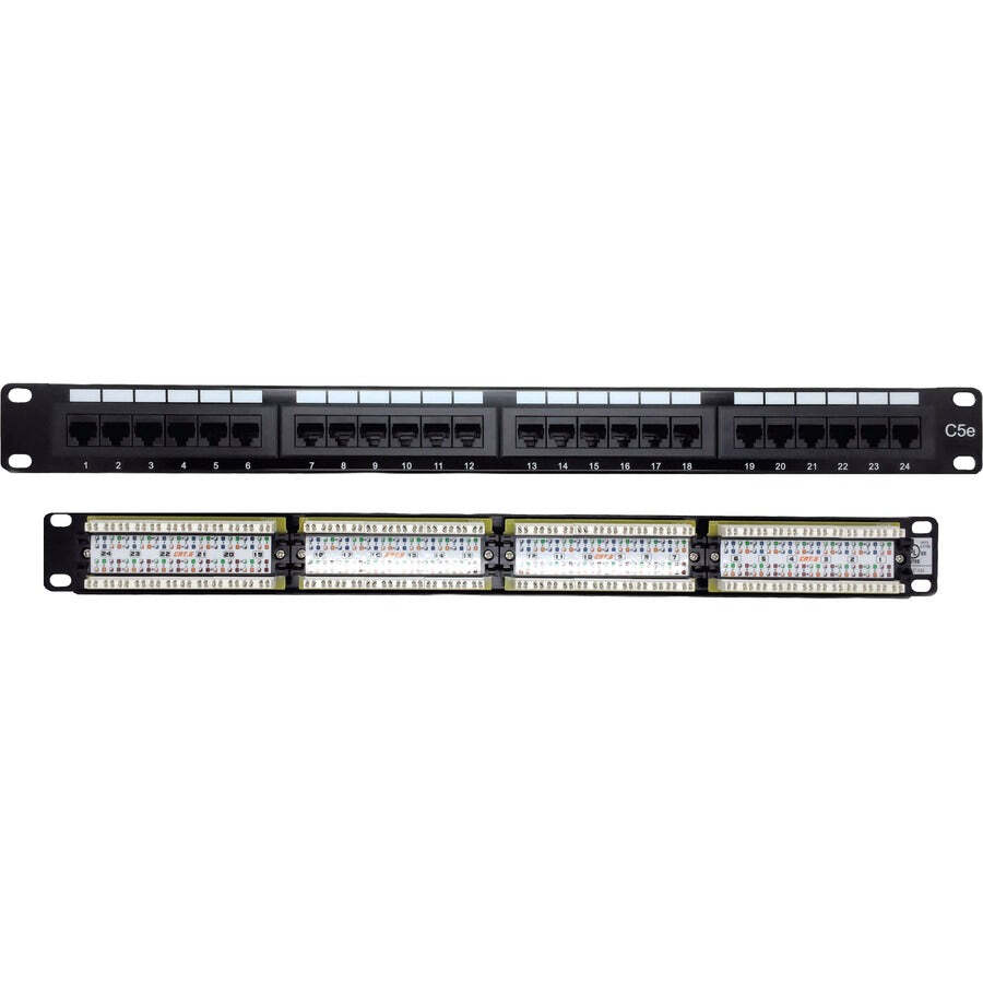 WBOX Technologies Cat 5E Patch Panel 24 Port OE-C5EPP24 New NIB