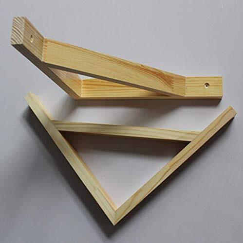 Wood Selves Bracket,Solid Wood Triangle Bracket, Clapboard Bracket, Wall 7 Inch