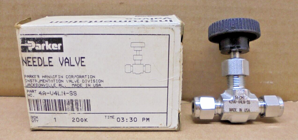 PARKER 4A-V4LR-SS NEEDLE VALVES. 1/4"