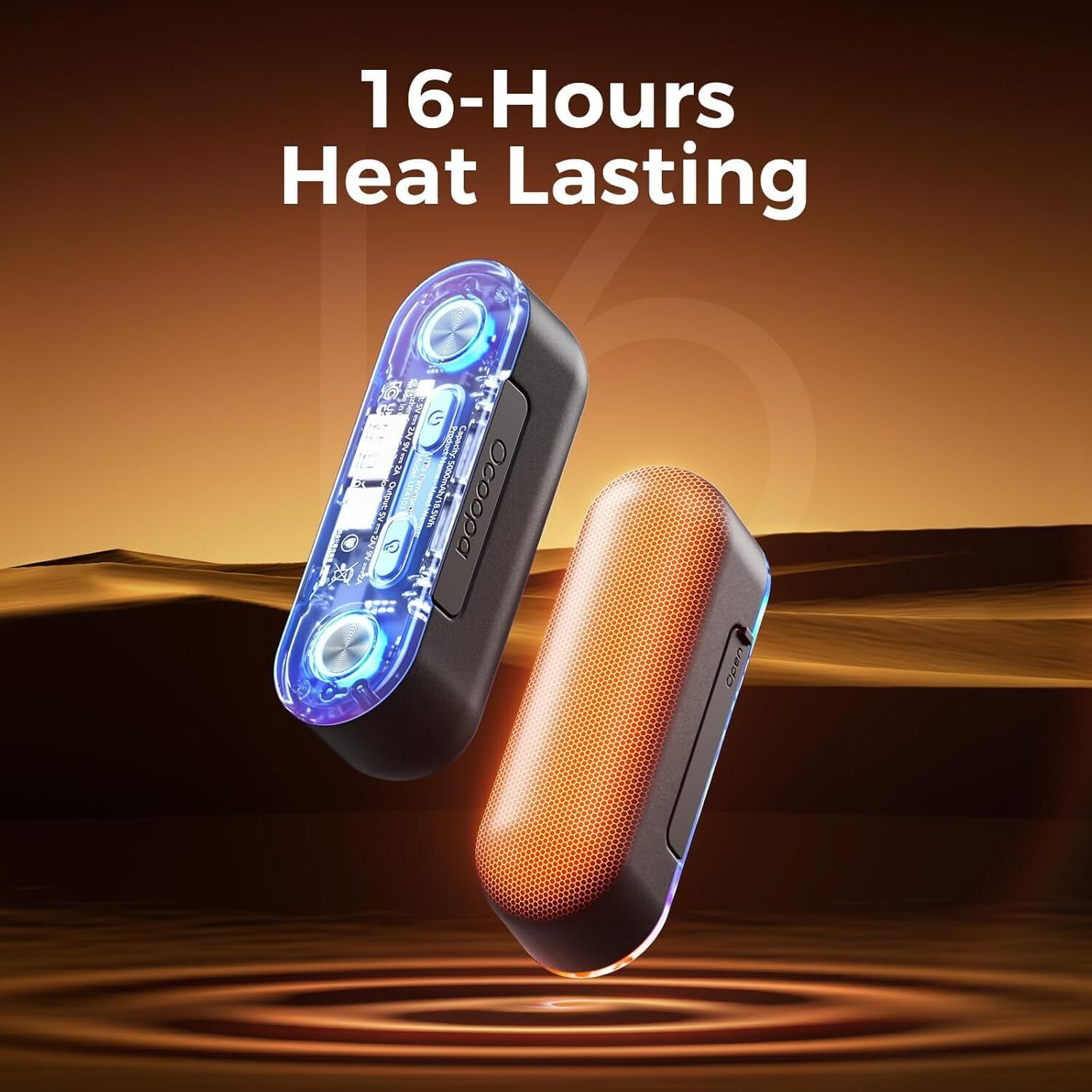 OCOOPA Magnetic 2 in 1 Rechargeable Electric Hand Warmers 10000mAh 16hours Heat