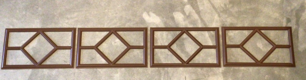 8 Amarr Waterford Replacement Insert for Short Panel Amarr Garage Doors Walnut
