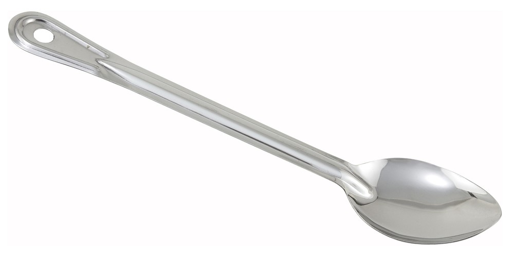 Winco Prime One-piece S/S 13" Solid Basting Spoon, NSF (12 Each)