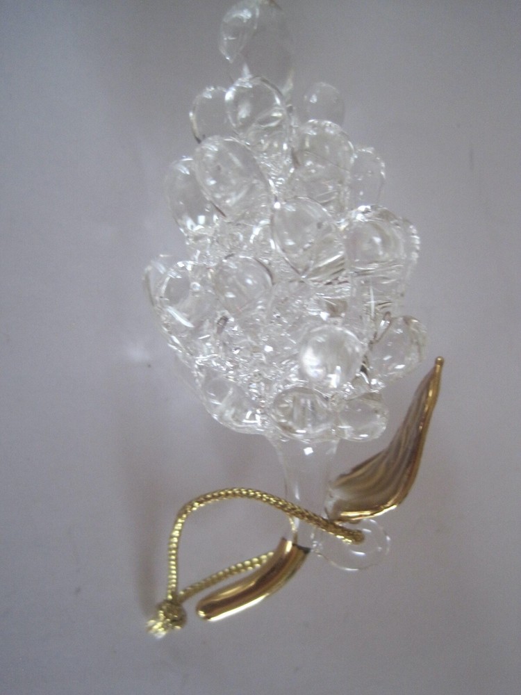 Glass Grapes Ornament
