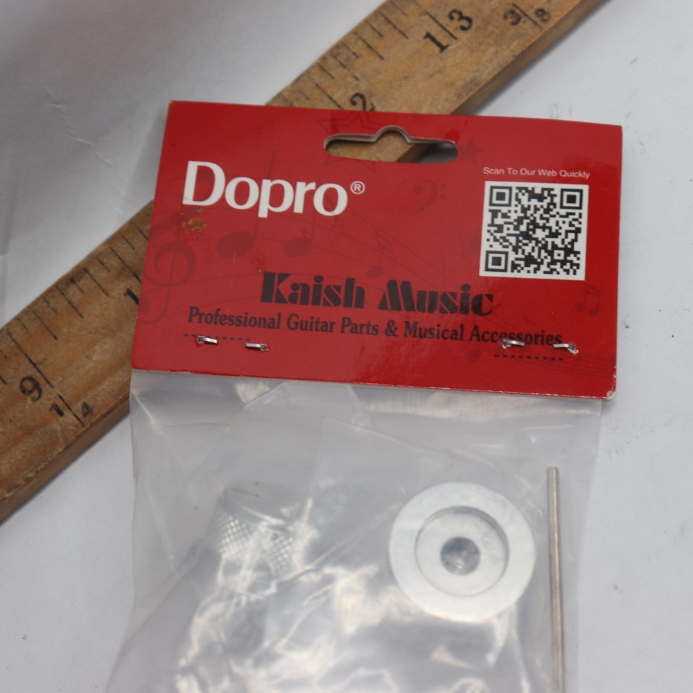 (2-Pk) Dopro Potentiometer Pot Control Knobs Aluminium Silver