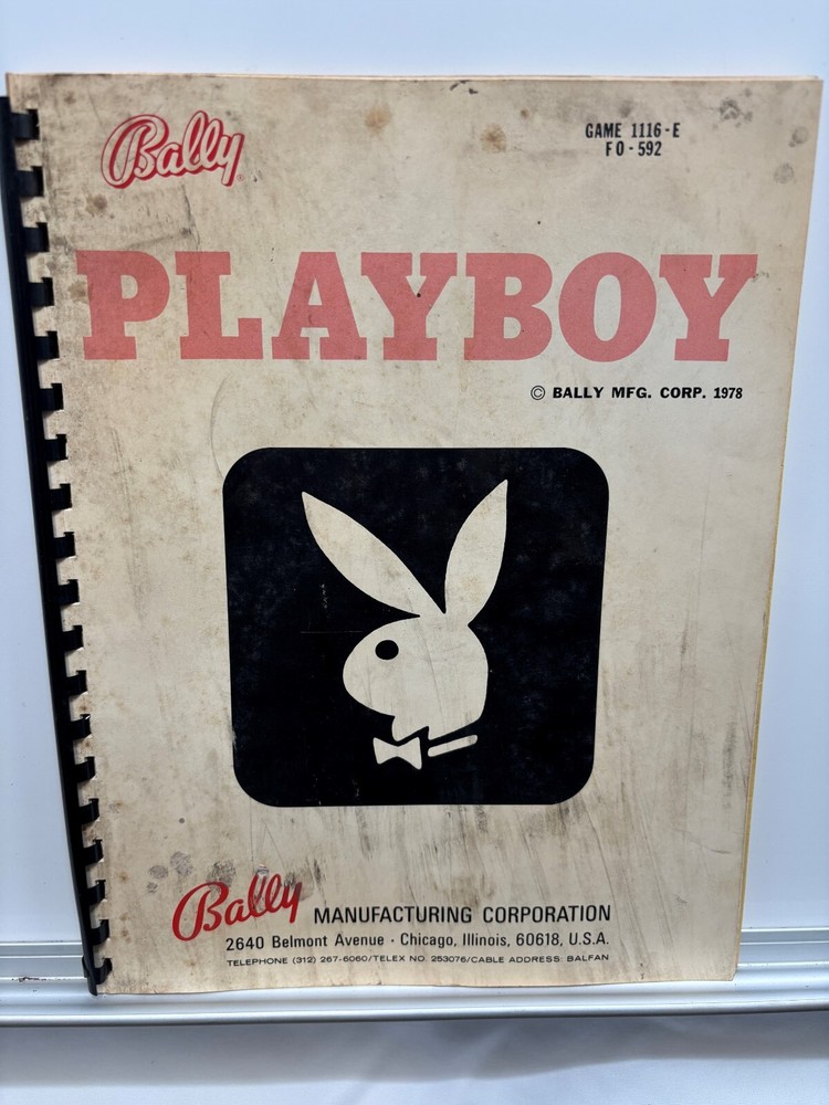 ORIGINAL-BALLY-PLAYBOY-INSTALLATION & GENERAL OPERATION INSTRUCTIONS