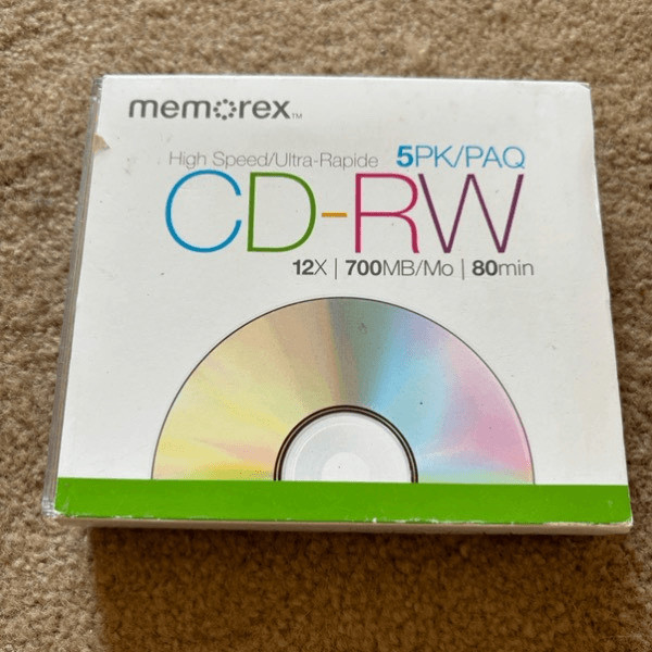 Memorex CD-RW 5PK *New, Open Package*