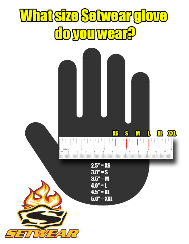 Setwear Pro Leather Tan Large Size Gloves Easy Entry Wide Opening Elastic Cuff