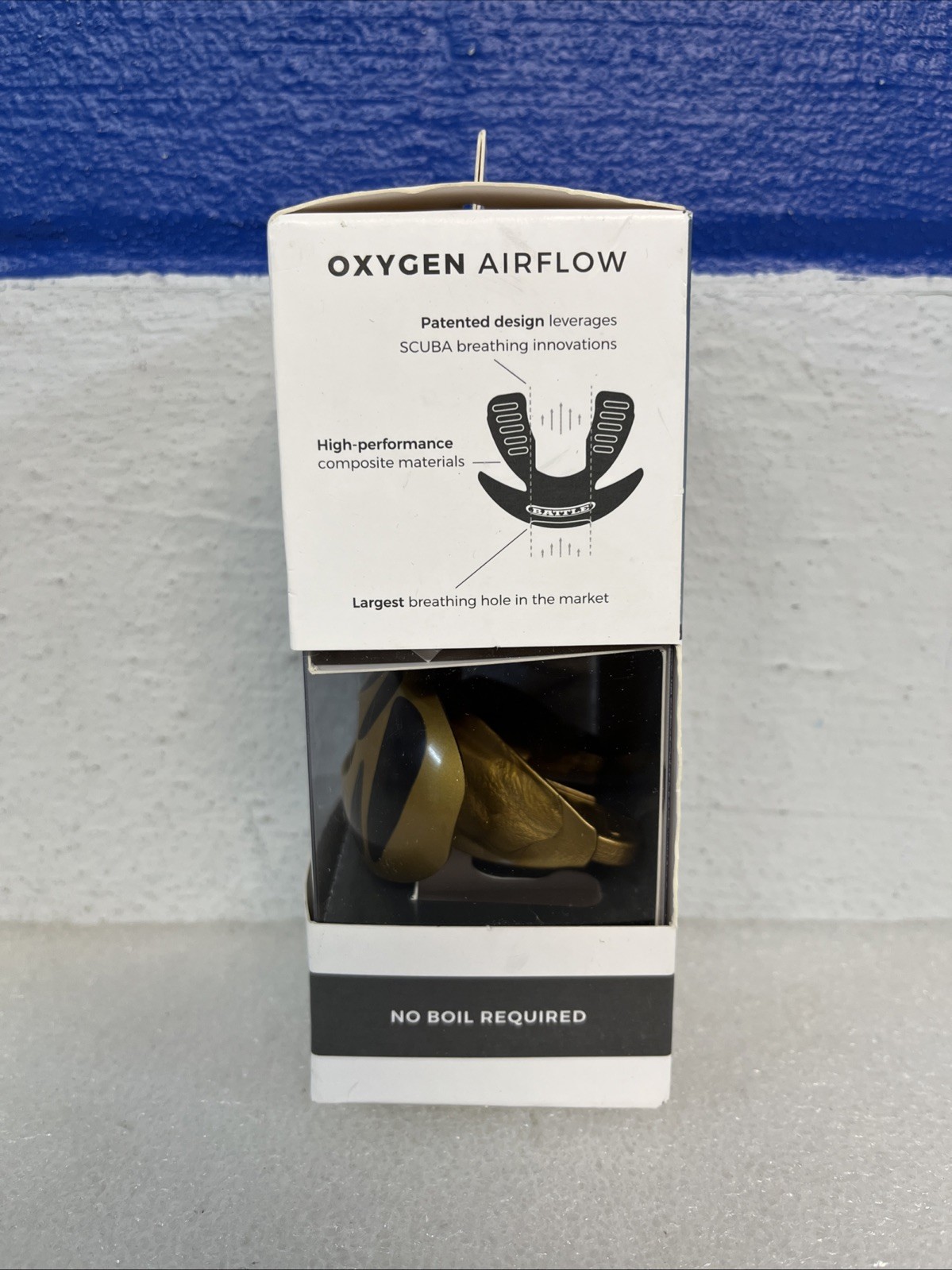 Battle Sports Oxygen Lip Protector & Mouthguard Predator Gold / Black New