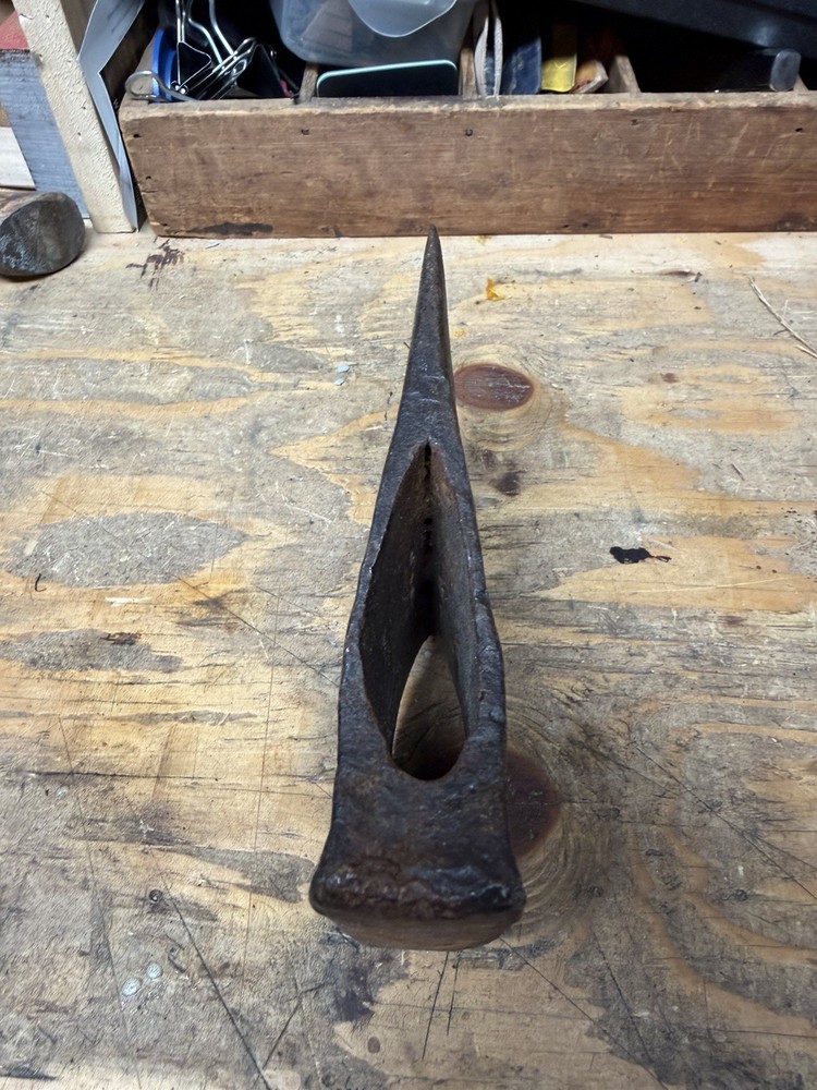 Vintage Axe Unique Pattern Very Old Hand Forged