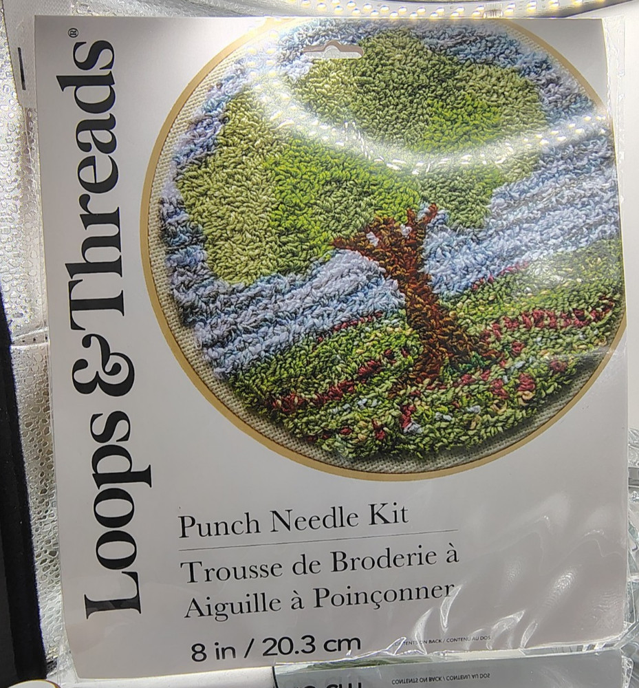 Tree Punch Needle Kit by Loops & Threads® - 8" Finished Size Crafts B15